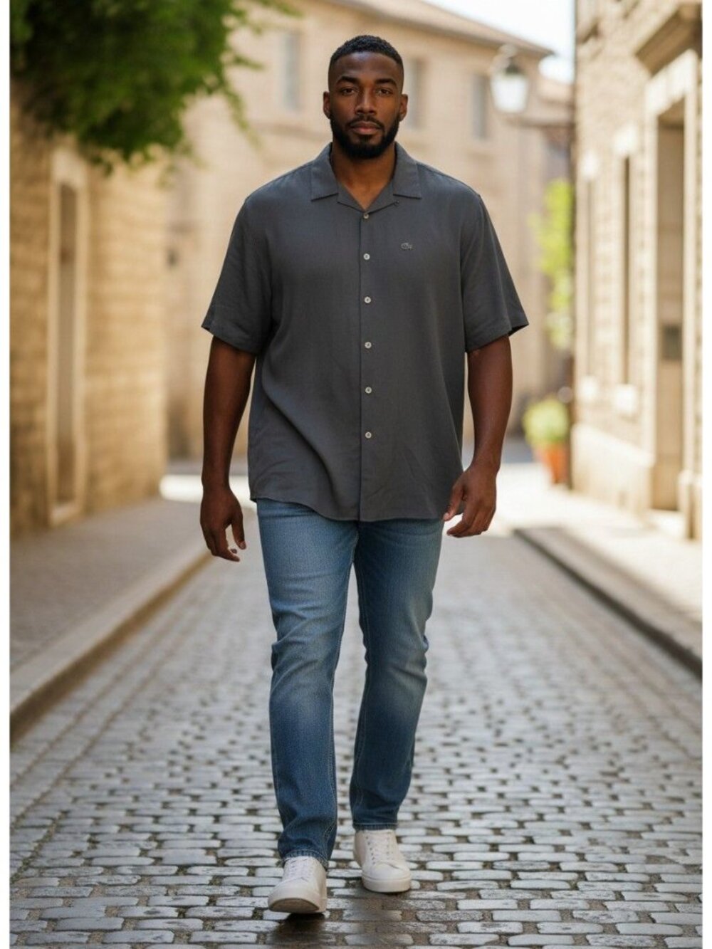 Oak Hill Mens Black Short Sleeve Button-Up Shirt 3XLT Big + Tall NEW Classic Fit